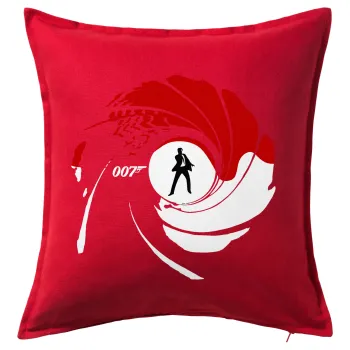 James Bond 007, Sofa cushion RED 50x50cm includes filling