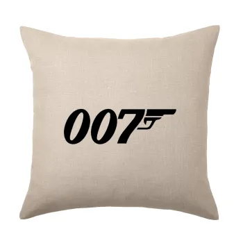 James Bond 007, Μαξιλάρι καναπέ ΛΙΝΟ 40x40cm περιέχεται το  γέμισμα