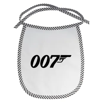 James Bond 007, Σαλιάρα μωρού αλέκιαστη με κορδόνι Μαύρη