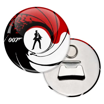 James Bond 007, Μαγνητάκι και ανοιχτήρι μπύρας στρογγυλό διάστασης 5,9cm
