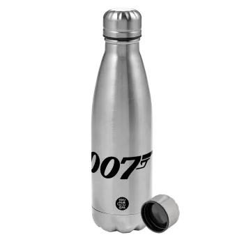 James Bond 007, Μεταλλικό παγούρι νερού, ανοξείδωτο ατσάλι, 750ml