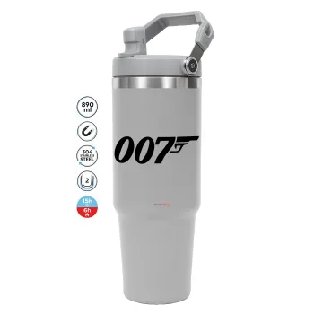 James Bond 007, GREY color, 890ml (30oz) stainless Steel Tumbler with Handle
