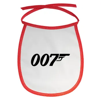 James Bond 007, Σαλιάρα μωρού αλέκιαστη με κορδόνι Κόκκινη
