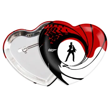 James Bond 007, Κονκάρδα παραμάνα καρδιά (57x52mm)