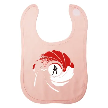 James Bond 007, Σαλιάρα με Σκρατς ΡΟΖ 100% Organic Cotton (0-18 months)