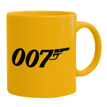 James Bond 007, Κούπα, κεραμική κίτρινη, 330ml