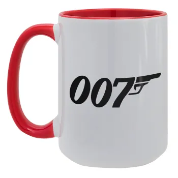 James Bond 007, Κούπα Mega 15oz, κεραμική Κόκκινη, 450ml