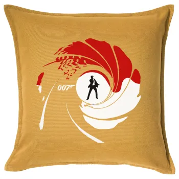James Bond 007, Sofa cushion YELLOW 50x50cm includes filling