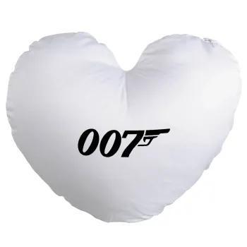 James Bond 007, Μαξιλάρι καναπέ καρδιά 40x40cm περιέχεται το  γέμισμα