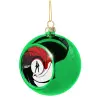 Green Christmas tree ornament ball 8cm