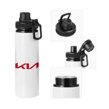 KIA, Metal water bottle with safety cap, aluminum 850ml