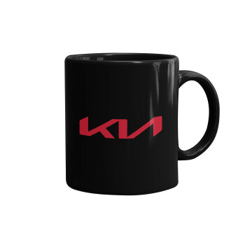 KIA, Mug black, ceramic, 330ml