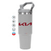 GREY color, 890ml (30oz) stainless Steel Tumbler with Handle