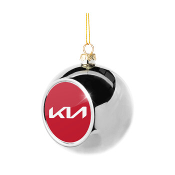 KIA, Χριστουγεννιάτικη μπάλα δένδρου Ασημένια 8cm