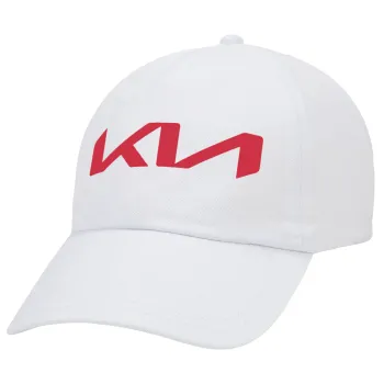 KIA, Καπέλο Ενηλίκων Baseball Λευκό 5-φύλλο (POLYESTER, ΕΝΗΛΙΚΩΝ, UNISEX, ONE SIZE)