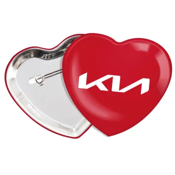 KIA, Κονκάρδα παραμάνα καρδιά (57x52mm)