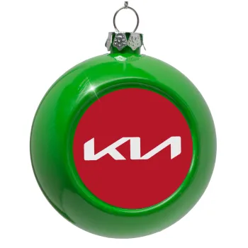 KIA, Στολίδι Χριστουγεννιάτικη μπάλα δένδρου Πράσινο 8cm