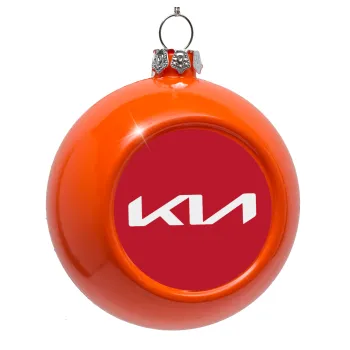 KIA, Orange Christmas tree ornament bauble 8cm