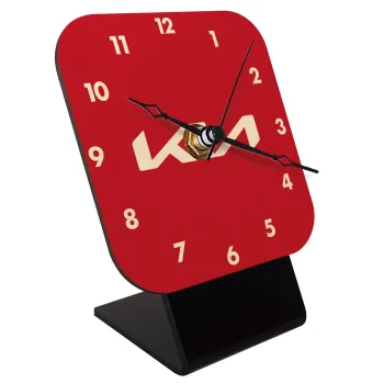 KIA, Quartz Table clock in natural wood (10cm)