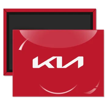 KIA, Ορθογώνιο μαγνητάκι ψυγείου διάστασης 9x6cm