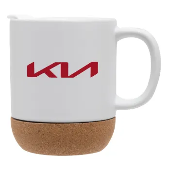KIA, Κούπα, κεραμική με βάση φελού και καπάκι (ΜΑΤ), 330ml