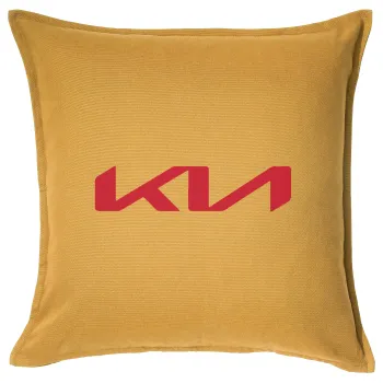 KIA, Sofa cushion YELLOW 50x50cm includes filling