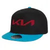 Καπέλο παιδικό Flat Snapback, Μαύρο/Μπλε (100% ΒΑΜΒΑΚΕΡΟ, ΠΑΙΔΙΚΟ, UNISEX, ONE SIZE)