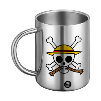 Onepiece skull, Ανοξείδωτη Μεταλλική Κούπα 450ml - Διπλού Τοιχώματος