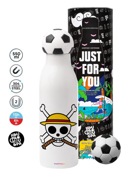 Onepiece skull — Soccer Metal mug thermos, double wall, 550ml