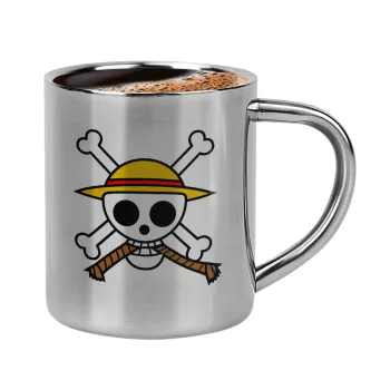 Onepiece skull, Double-wall metal cup for espresso (220ml)