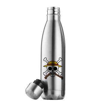 Onepiece skull, Inox (Stainless steel) double-walled metal mug, 500ml