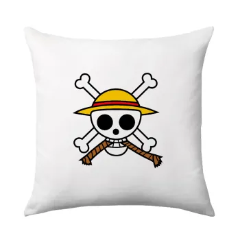 Onepiece skull, Μαξιλάρι καναπέ 40x40cm περιέχεται το  γέμισμα