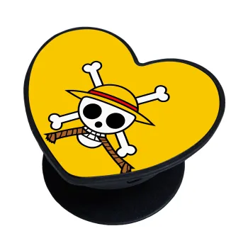 Onepiece skull, Phone Holders Stand  καρδιά Μαύρο Βάση Στήριξης Κινητού στο Χέρι