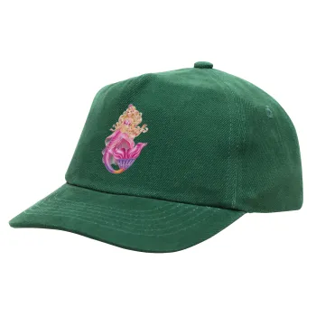 Barbie mermaid , Children's Baseball Cap, 100% Cotton Drill, GREEN (COTTON, CHILDREN'S, ONE SIZE)