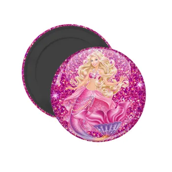 Barbie mermaid , Μαγνητάκι ψυγείου στρογγυλό διάστασης 5cm