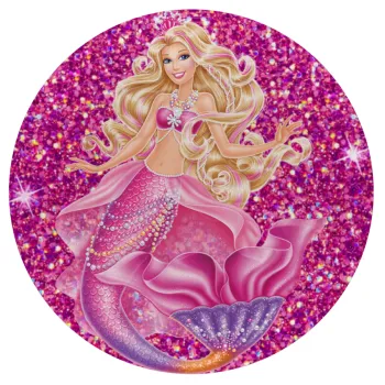 Barbie mermaid , Mousepad Round 20cm