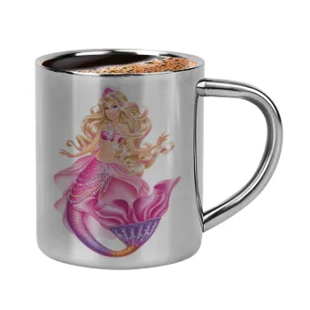 Barbie γοργόνα , Κουπάκι μεταλλικό διπλού τοιχώματος για espresso (220ml)