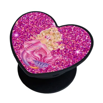 Barbie mermaid , Phone Holders Stand  καρδιά Μαύρο Βάση Στήριξης Κινητού στο Χέρι