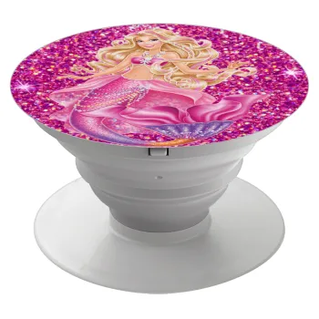 Barbie mermaid , Phone Holders Stand  White Hand-held Mobile Phone Holder