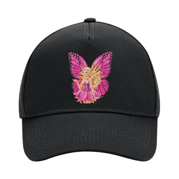 A fairy Barbie, Adult Ultimate Hat BLACK, (100% COTTON DRILL, ADULT, UNISEX, ONE SIZE)