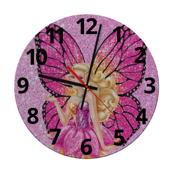 Barbie Νεράιδα, Ρολόι τοίχου γυάλινο (30cm)