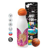 Bascetball Metal mug thermos, double wall, 550ml