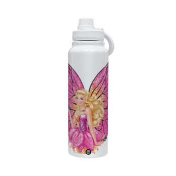 Barbie Νεράιδα, Θερμός 1L Ανοξείδωτο με Βάση Κινητού & Διπλά Τοιχώματα