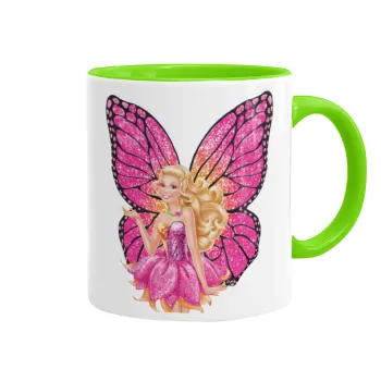 Barbie Νεράιδα, Κούπα χρωματιστή βεραμάν, κεραμική, 330ml