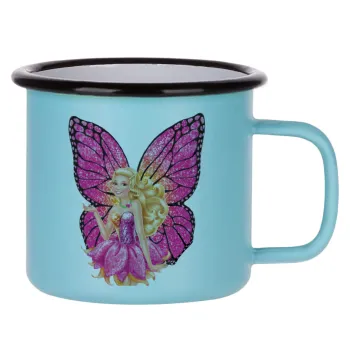 Barbie Νεράιδα, Κούπα Μεταλλική εμαγιέ ΜΑΤ σιέλ 360ml