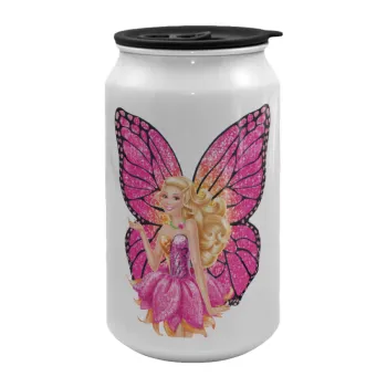 Barbie Νεράιδα, Κούπα ταξιδιού μεταλλική με καπάκι (tin-can) 500ml