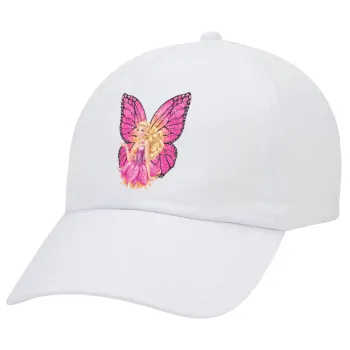 Barbie Νεράιδα, Καπέλο Ενηλίκων Baseball Λευκό 5-φύλλο (POLYESTER, ΕΝΗΛΙΚΩΝ, UNISEX, ONE SIZE)