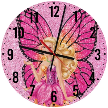 Barbie Νεράιδα, Ρολόι τοίχου ξύλινο (30cm)