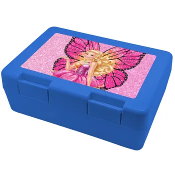 A fairy Barbie, Children's cookie container BLUE 185x128x65mm (BPA free plastic)
