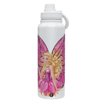 Barbie Νεράιδα, Θερμός 1L Ανοξείδωτο με Βάση Κινητού & Διπλά Τοιχώματα